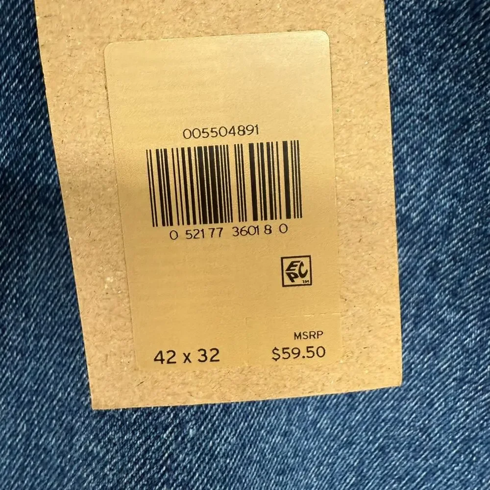NWT Levi's 550 Jeans Mens 42x32 Blue Denim Relaxed Fit Tapered Classic Americana